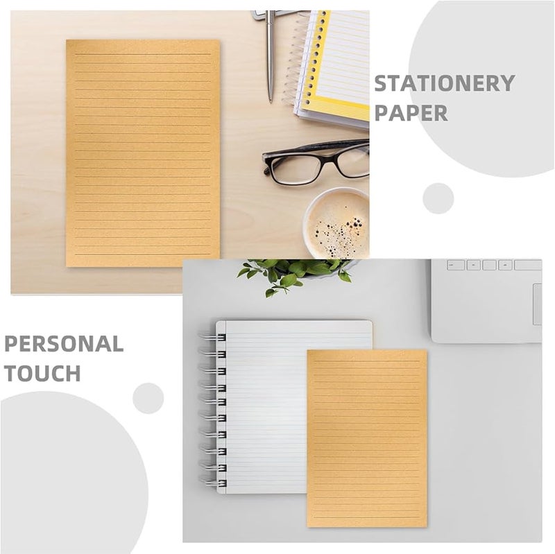 A5 Vintage Lined Stationery Paper 300 Sheets Elegant Retro Writing Letter Office Notes - Image 4