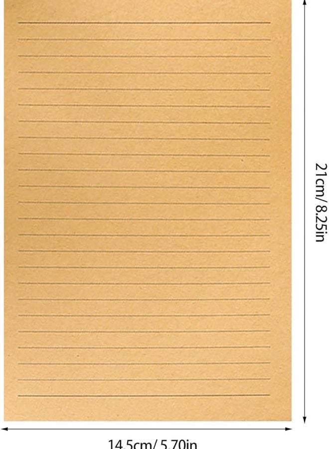 A5 Vintage Lined Stationery Paper 300 Sheets Elegant Retro Writing Letter Office Notes - Image 3