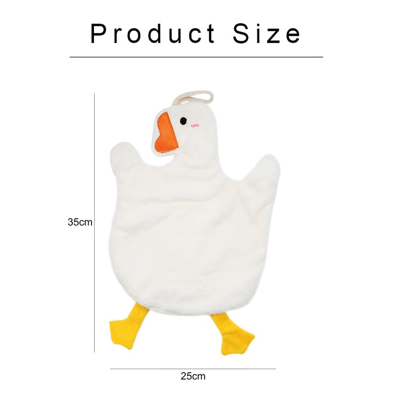 Kitchen Towel - Funny Cartoon Duck Design Hanging Cloth, Two-Layer Microfiber, Ultra Soft and Absorbent, Perfect Decorative Hand Dryer for Fun and Functional Use - Image 5