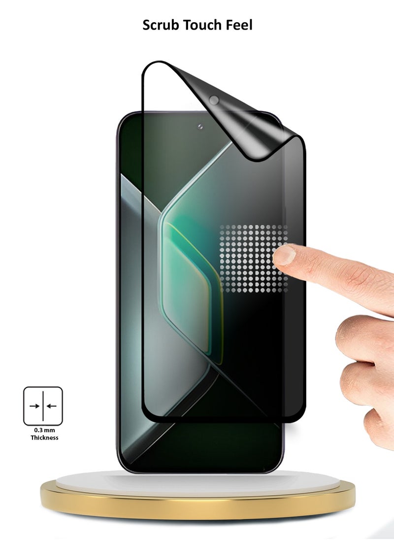 Wtech Infinix GT 30 Pro 5G 2025 Premium Nano Ceramic Privacy Full Glue Full Cover Matte Flexible Screen Protector (MSCNMP) - Clear/Black  - Image 4
