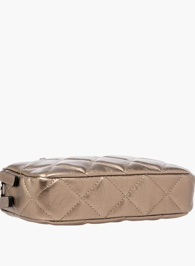 Celeste Women Quilted Crossbody Bag with Detachable Chain Strap and Handles