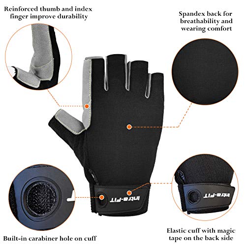 Intra-FIT Climbing Gloves, Lightweight, Breathable, Perfect for Rock, Tree, Wall, Mountain, Climbing - Image 3