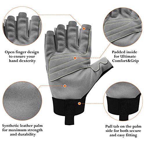 Intra-FIT Climbing Gloves, Lightweight, Breathable, Perfect for Rock, Tree, Wall, Mountain, Climbing - Image 2