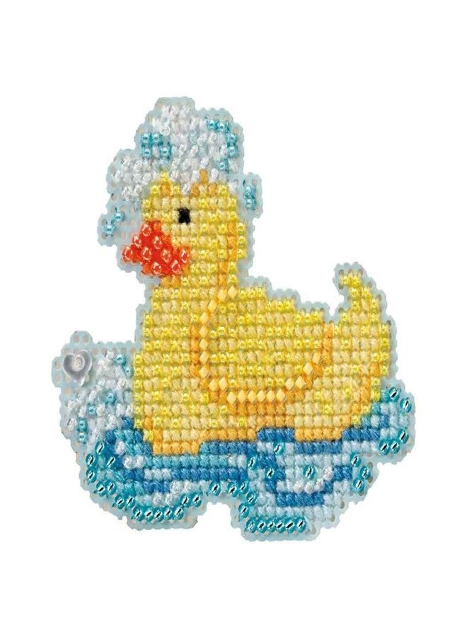 Mill Hill Rubber Ducky Beaded Counted Cross Stitch Ornament Kit Mill Hill 2012 Spring Bouquet MH18-2102 - Image 1