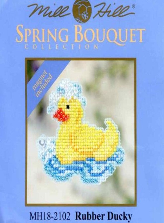 Mill Hill Rubber Ducky Beaded Counted Cross Stitch Ornament Kit Mill Hill 2012 Spring Bouquet MH18-2102 - Image 2