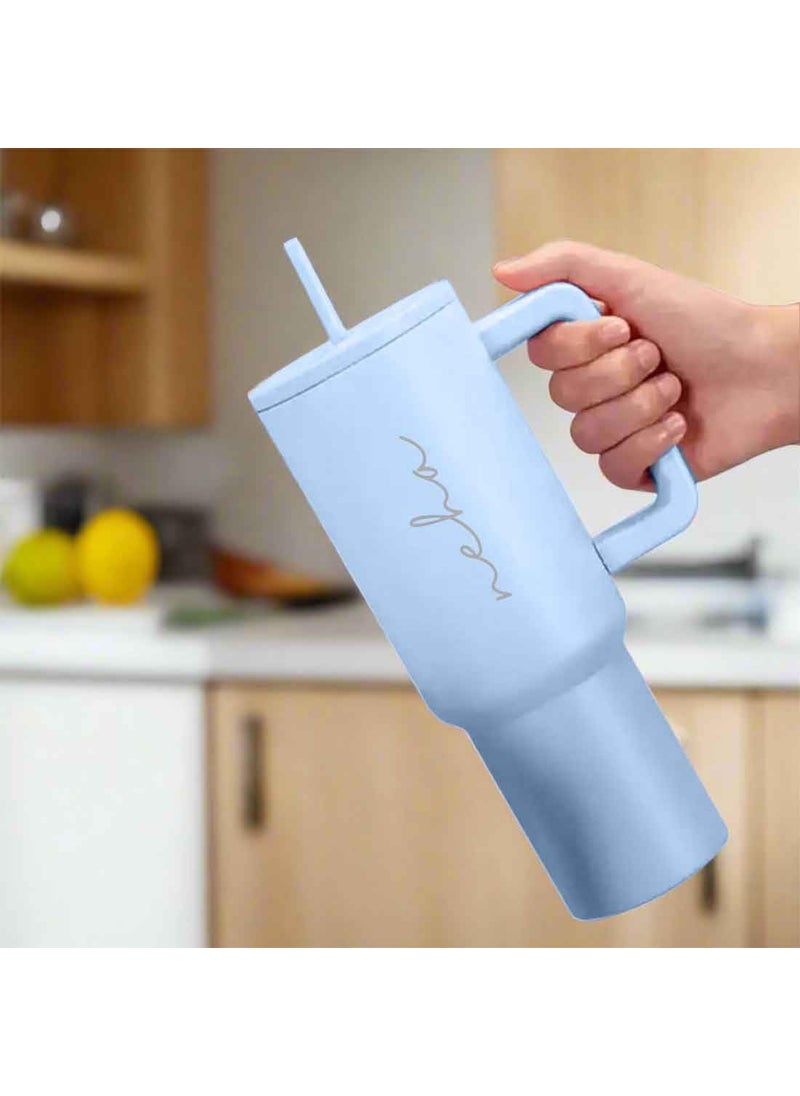 Nutcase Nutcase Custom Sipper Tumbler with Straw and Lid 1200ml Stainless Steel Vacuum Insulated Travel Cups  - Image 2