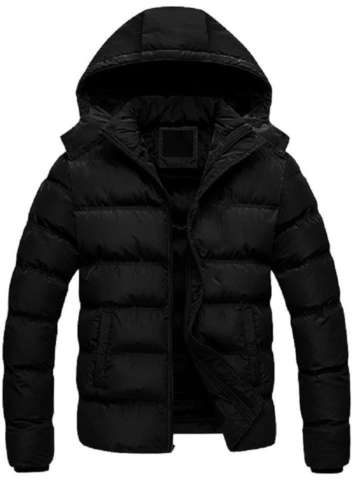 general Winter Puffer Zipped Jacket With Removable Hood - Image 1