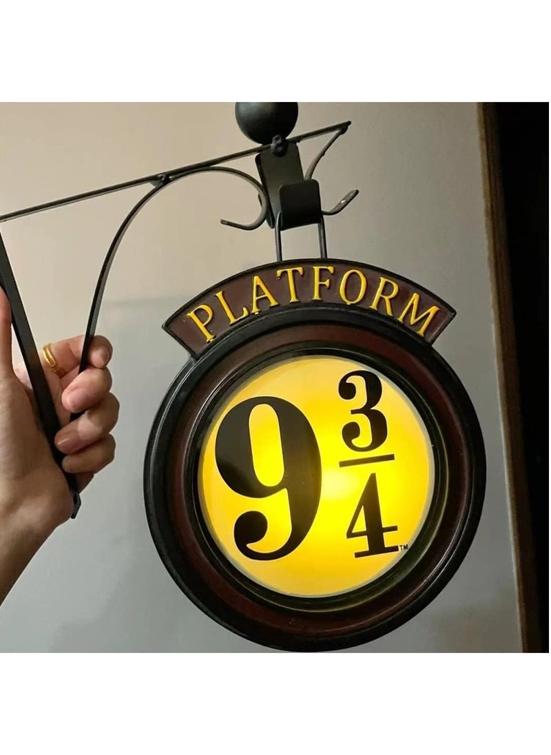 Gonice Harry Potter Hanging 9 3/4 Night Light,10In 2022 Movies Metal Wall Hanging 9 ¾ Night Light, Gift For 20Th Anniversary Movie Lovers  - Image 2