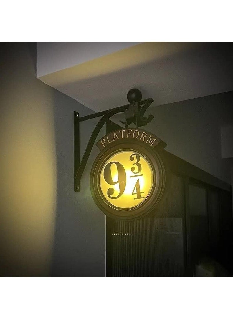 Gonice Harry Potter Hanging 9 3/4 Night Light,10In 2022 Movies Metal Wall Hanging 9 ¾ Night Light, Gift For 20Th Anniversary Movie Lovers  - Image 4