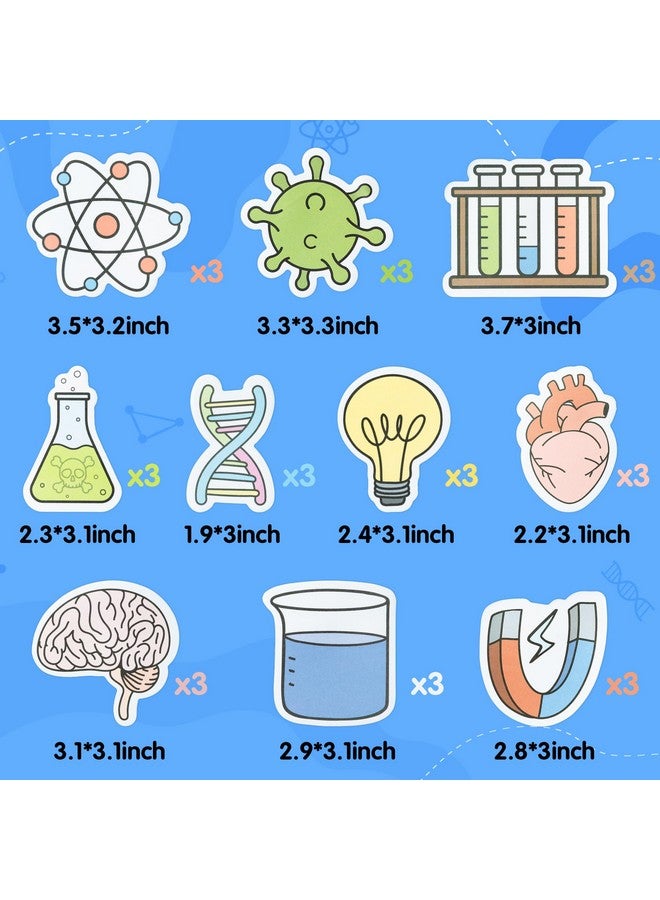 ANGOLIO ANGOLIO Funny Science Sticky Notes - 30P Cute Note Pads Test tube Heart Light Bulb and Potion Pattern Essentials Teacher Student Gifts Stationary Sticky Notes Memo Pad for Lab Back to School Supplies  - Image 3