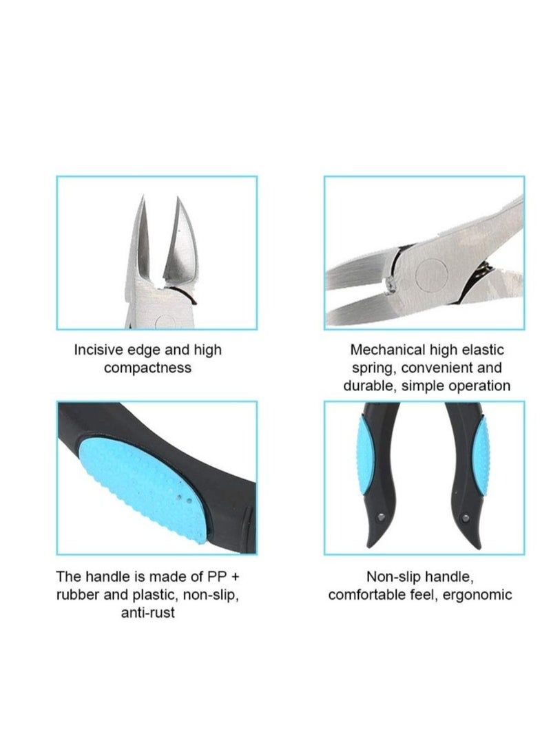 Generic Cuticle Trimmer, Non-Slip Professional Cuticle Nipper Stainless Steel Cutter, Fingernail Toenail Cuticle Scissors Pedicure Cutter Tool, Suitable for Nail Art Salons and Home Use  - Image 4