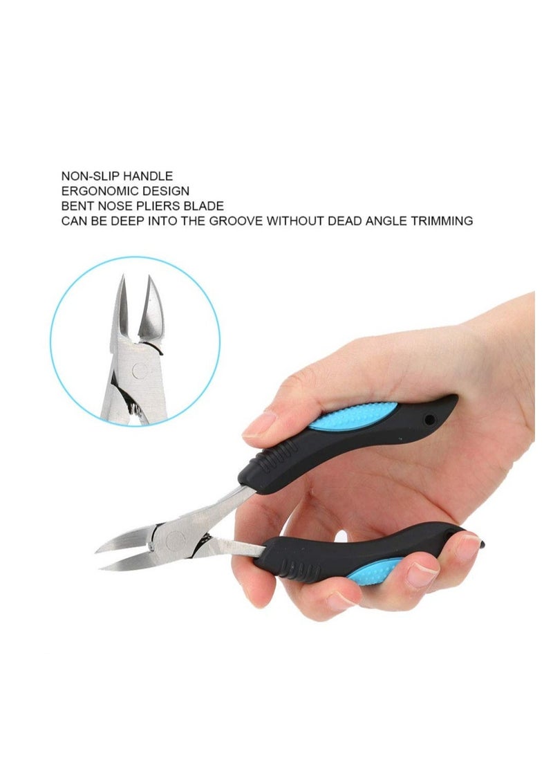 Generic Cuticle Trimmer, Non-Slip Professional Cuticle Nipper Stainless Steel Cutter, Fingernail Toenail Cuticle Scissors Pedicure Cutter Tool, Suitable for Nail Art Salons and Home Use  - Image 5