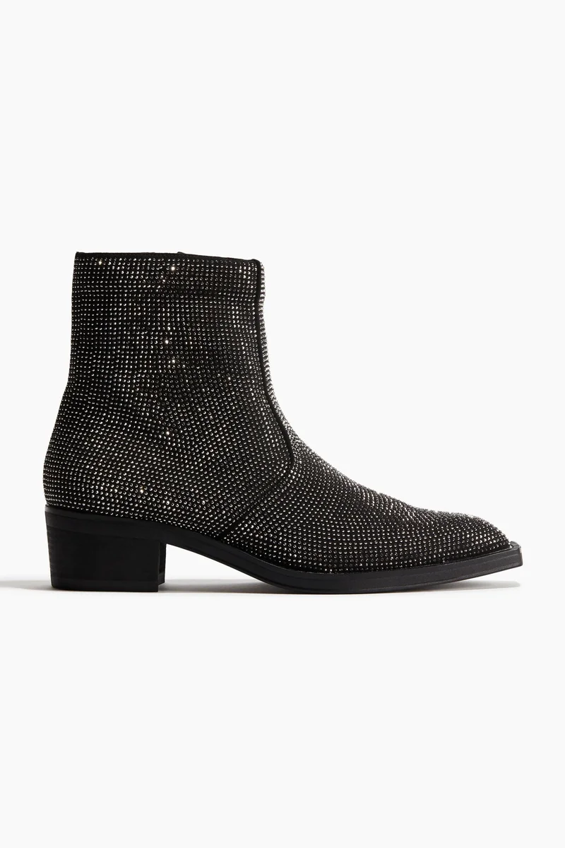 H&M Rhinestone-embellished boots