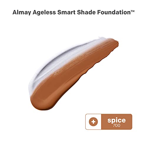 Almay AntiAging Foundation Smart Shade Face Makeup with Hyaluronic Acid Niacinamide Vitamin C E HypoallergenicFragrance Free 700 Spice 1 Fl Oz Pack of 1 - Image 3