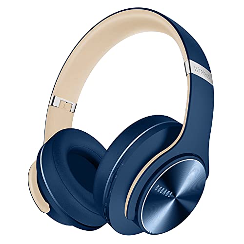 DOQAUS Bluetooth Headphones Over Ear, 90H Playtime Wireless, 3 EQ Modes, HiFi Audio & Deep Bass, ENC Noise Isolating Mic, Soft Earpads for Phone/PC - Image 1
