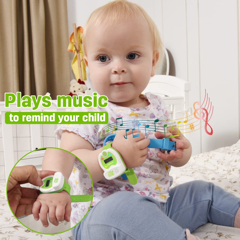 SKYROKU SKYROKU Potty Training Watch for Toddlers – Cute Toilet Shape, Music & Light Reminders, 3 Songs, Countdown Timer, Replaceable Battery, Silicone Strap – Easy Setup & Safe for Kids  - Image 2