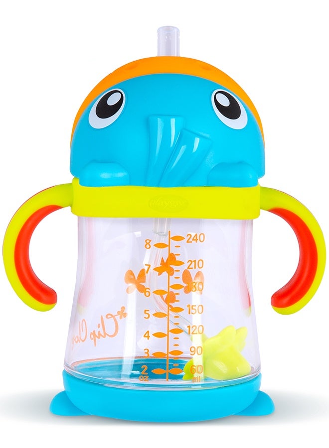 Playgro Clip Clop Weighted Straw Sippy Cup 6 Months+ – No Spill Baby Cup with Flexible Weighted Straw, Easy Grip Handles, Tritan Material, Toddler Training Cup for Everyday Use - Image 2