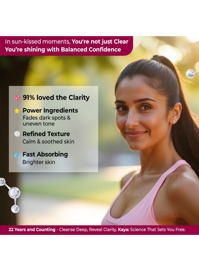 Kaya 10% Niacinamide + 1% Azeloglycina Serum | Zinc PCA, Vitamin E | Dermatologist-Developed | 22 Years Expertise | Acne Mark Corrector, Pore Refiner, Oil Control | 30ml - Image 3