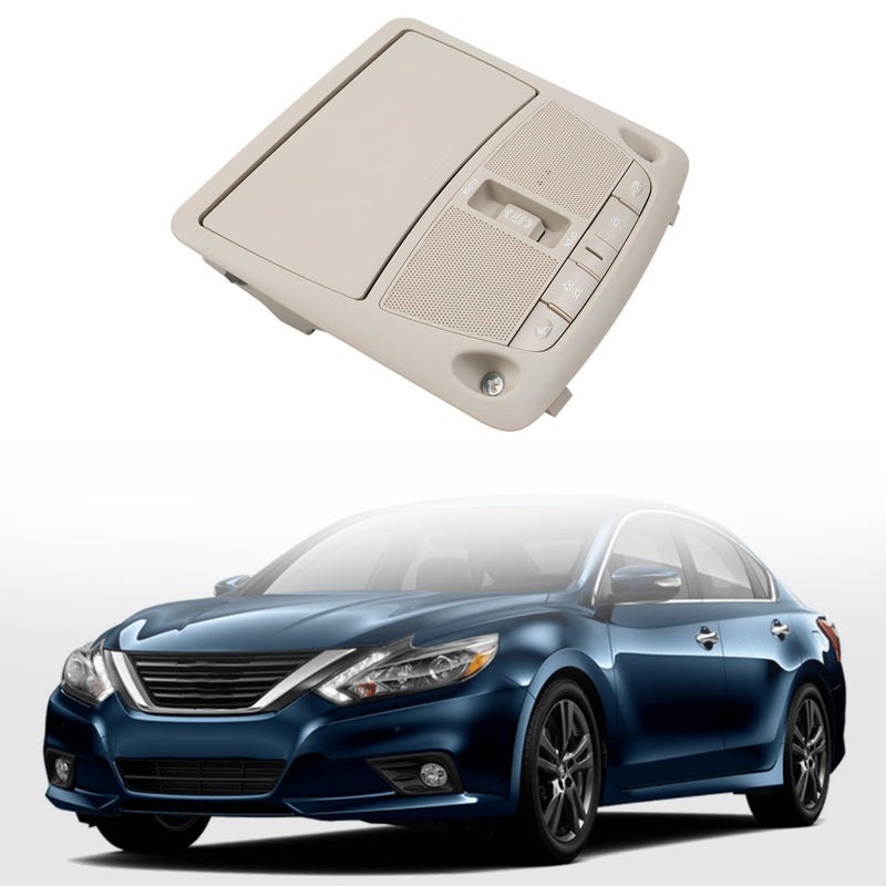 Dasbecan Interior Overhead Console Map Reading Light With Sunroof Compatible With 20132018 Nissan Altima Teana 20132015 Sentra Replace 264308995D Dome Ceiling Lamp