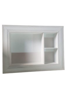 Decorative window air conditioner cover to cover the wall, made of wood, White