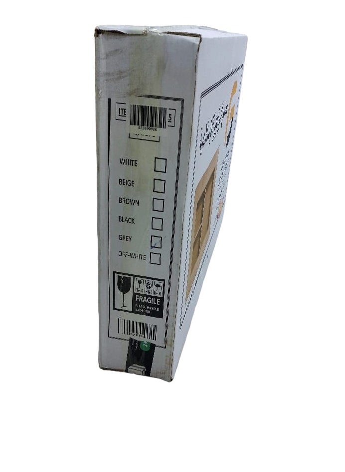 Generic - Decorative window air conditioner cover to cover the wall, made of wood, White - Image 1