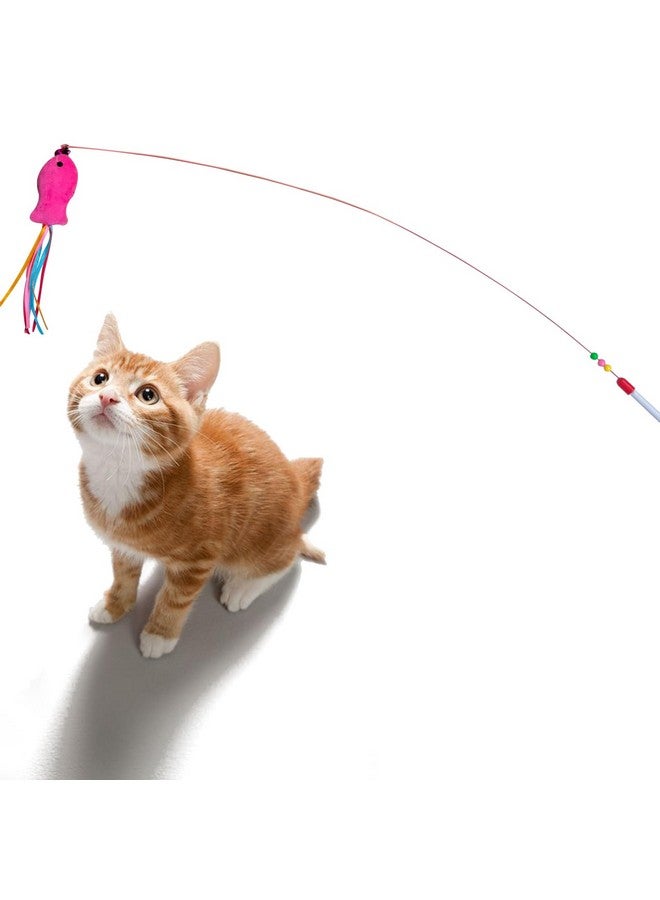 HerMia Interactive Cat Toys for Indoor Cats, 84 Pieces Kitten Toys Pack Including Plush Ball Launcher, Crinkle Balls,Sparkle Balls, Spiral Springs - Image 5