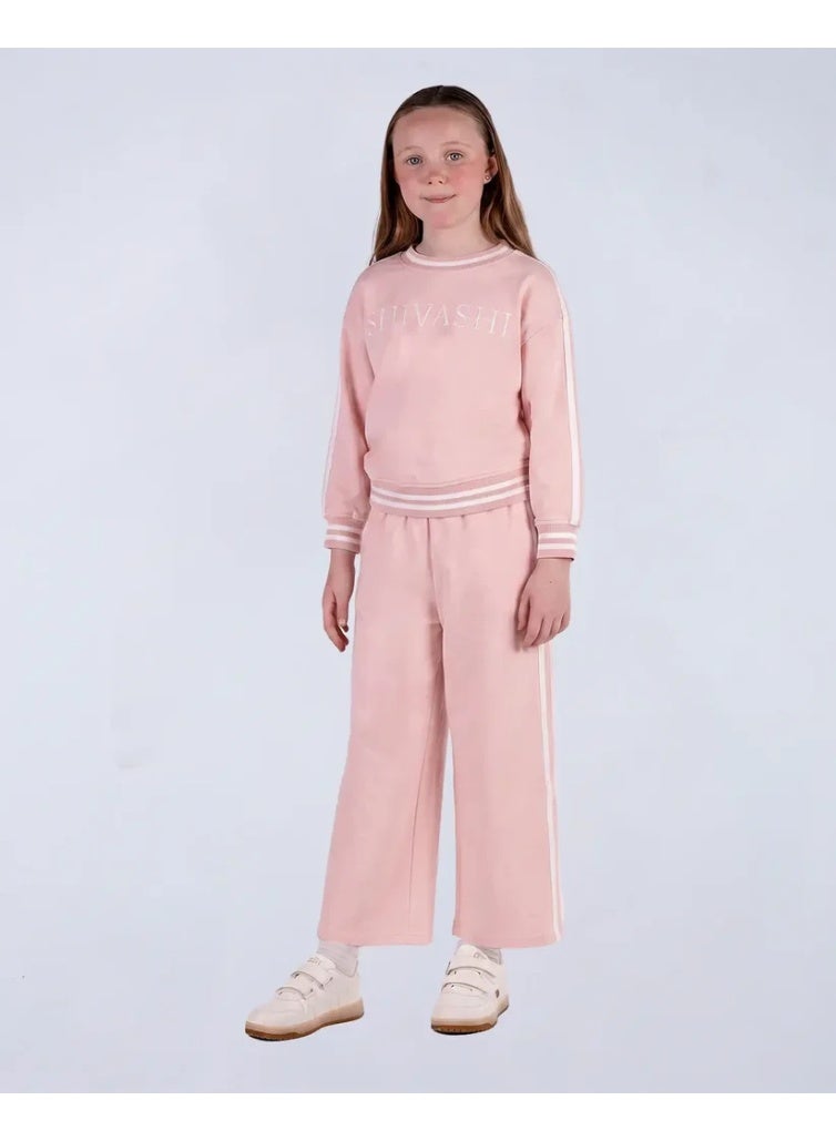 Shivashi Kids Cozy Set (Sweat + Track Pants) - Soft Pink - Image 1
