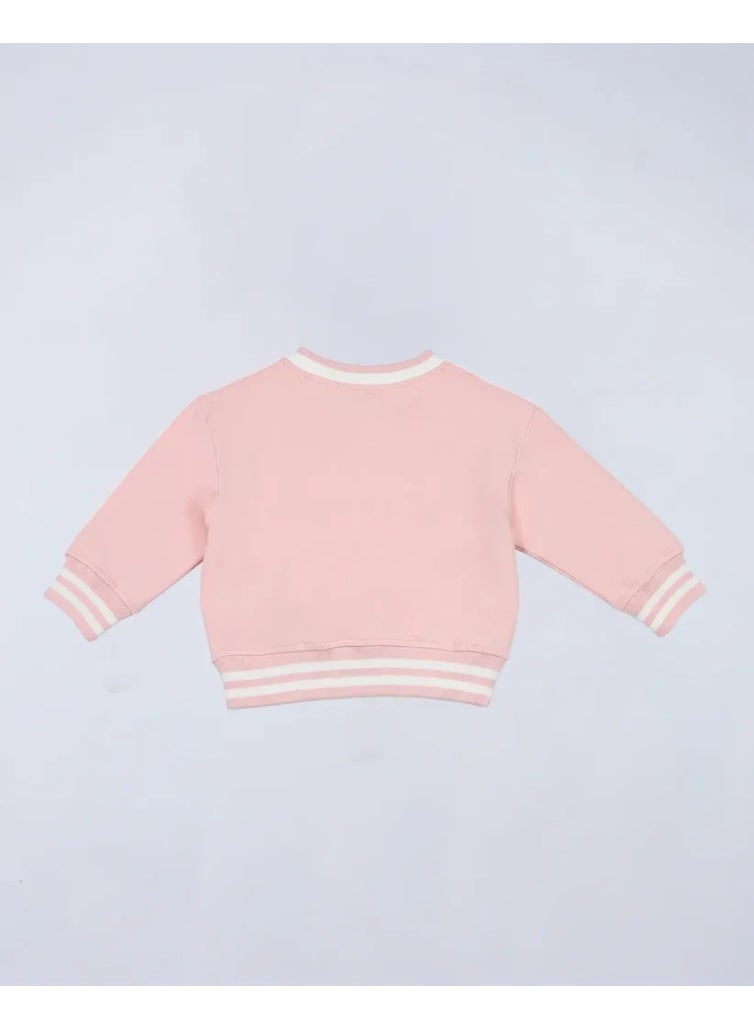 Shivashi Kids Cozy Set (Sweat + Track Pants) - Soft Pink - Image 3