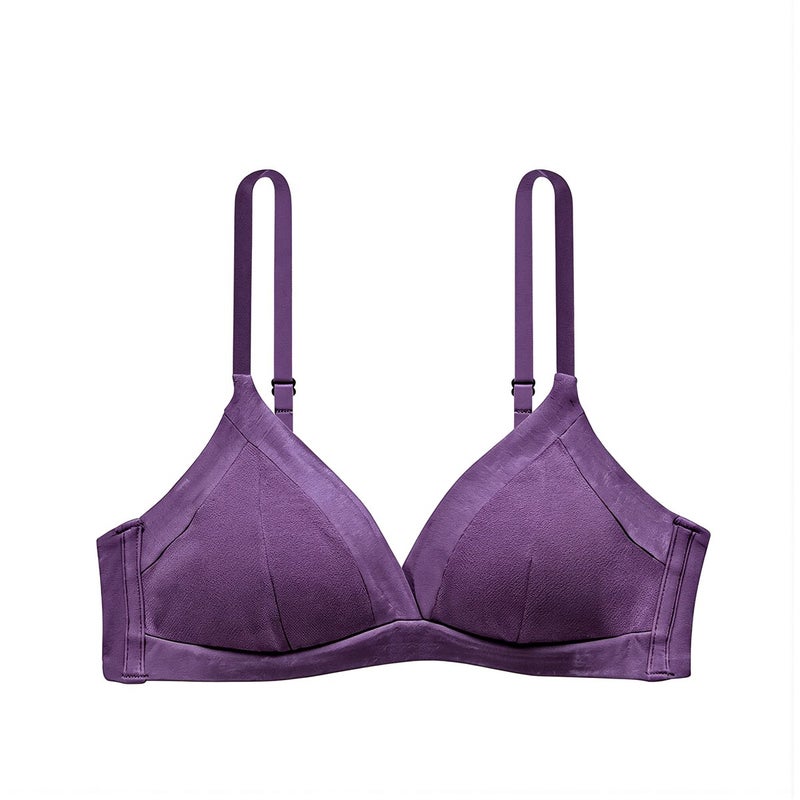 Women's Cotton Wireless Bra Soft Mulberry Silk Lining Thin 0.6cm Cup Breathable No Underwire S 32A 32B 34C - Image 3