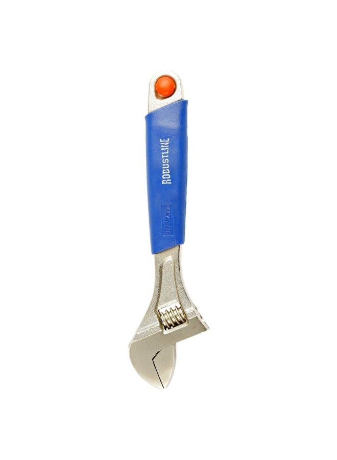 ROBUSTLINE Adjustable Wrench With Rubber Handle - Image 1