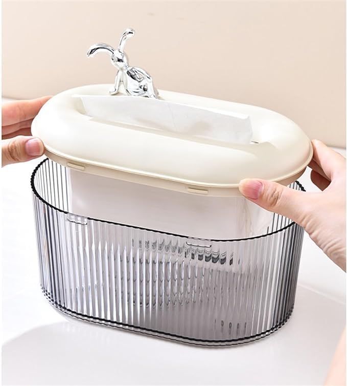 MORPICH Paper Napkin Holder Case Decorative Napkin Holder Tissue Holder Dispenser Organizer for Car Decor Home Room Hotel Visible Tissue case - Image 2