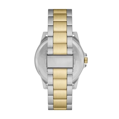 Folio Men's Silver and Gold Two-Tone Watch, Bracelet and Necklace Gift Set (Model: FMDFL6052) - Image 3