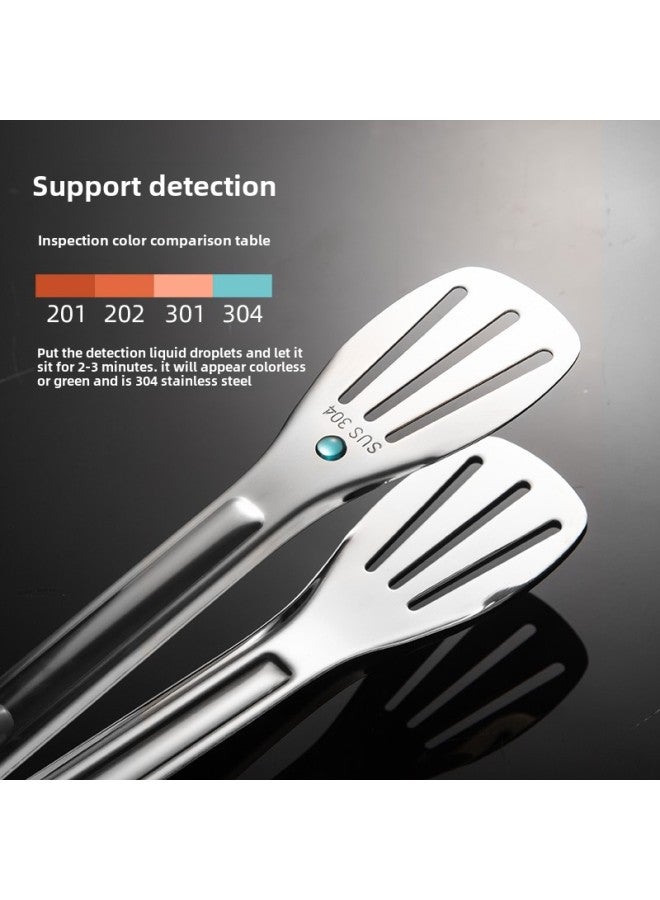 Steak Clip 304 Stainless Steel Kitchen Fried Food Food Clip Barbecue Meat Clip Special Anti-scalding Commercial Clip-Color:Thickened 304 Stainless Steak Clamp  - Image 3