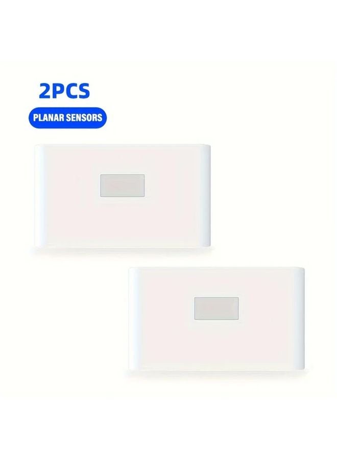 2pcs LED Smart Sensor Night Light USB Rechargeable Motion Activated Wall Lamp - Image 1