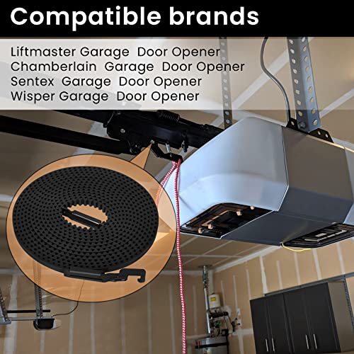 VANESA 41A5434-11 Belt for 7 Ft High Garage Door, 234" Garage Door Opener Belt Compatible with Liftmaster/Chamberlain/Sentex Garage Door Opener Models 41a5483-4b, 2280, 2500, 2580, 3280, 3500, 3580 - Image 3