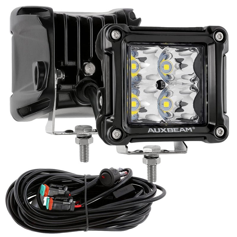 أضواء LED بزاوية 3 إنش 40 واط من سلسلة أوكبيم FA مع مجموعة أسلاك DT للقيادة، أضواء مساعدة للطرق الوعرة للشاحنات و ATV و UTV و جيب و سيارات، زوج