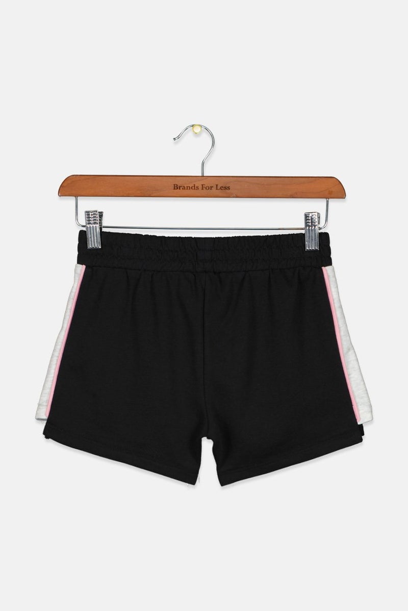 PUMA Kids Girl Sportswear Fit Running Shorts, Black Combo - Image 2