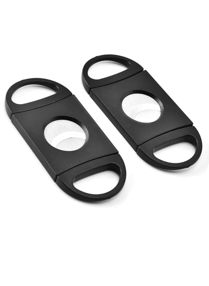 Estrico 2 x Stainless Steel Cutters Anti-Slip Grip Portable Pocket Size Sharp Cutter Scissor Tool Multifunctional  - Image 1