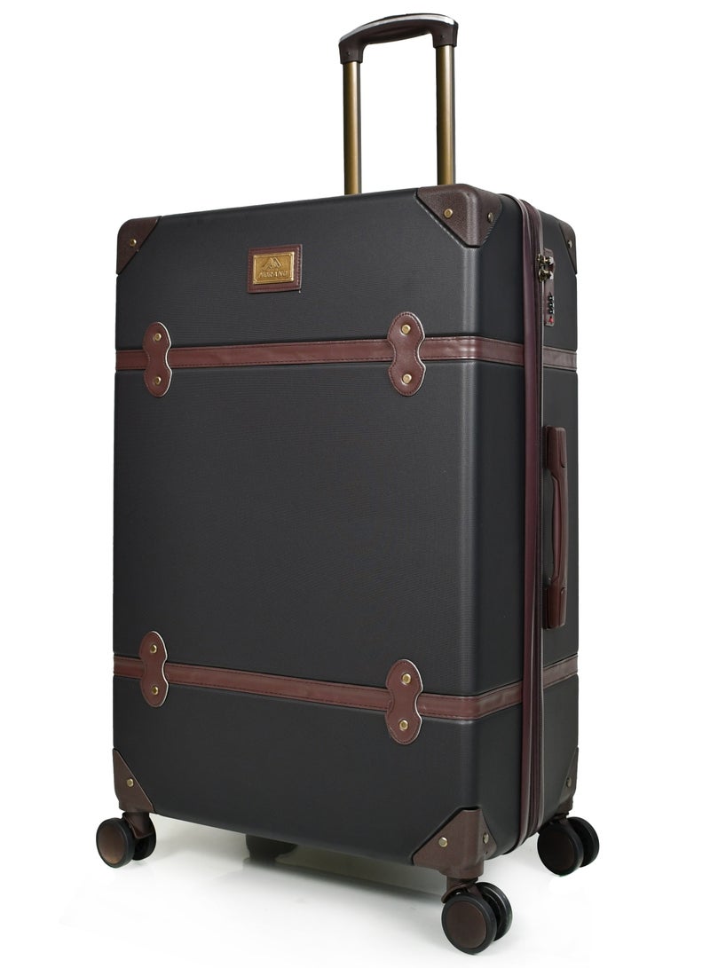 مورانو حقائب سفر كلاسيكية مورانو 4 قطع بعجلات دوارة وقفل أمان مقاسات : 28''-24''-20''-14 أنش لون (أسود) - Image 3