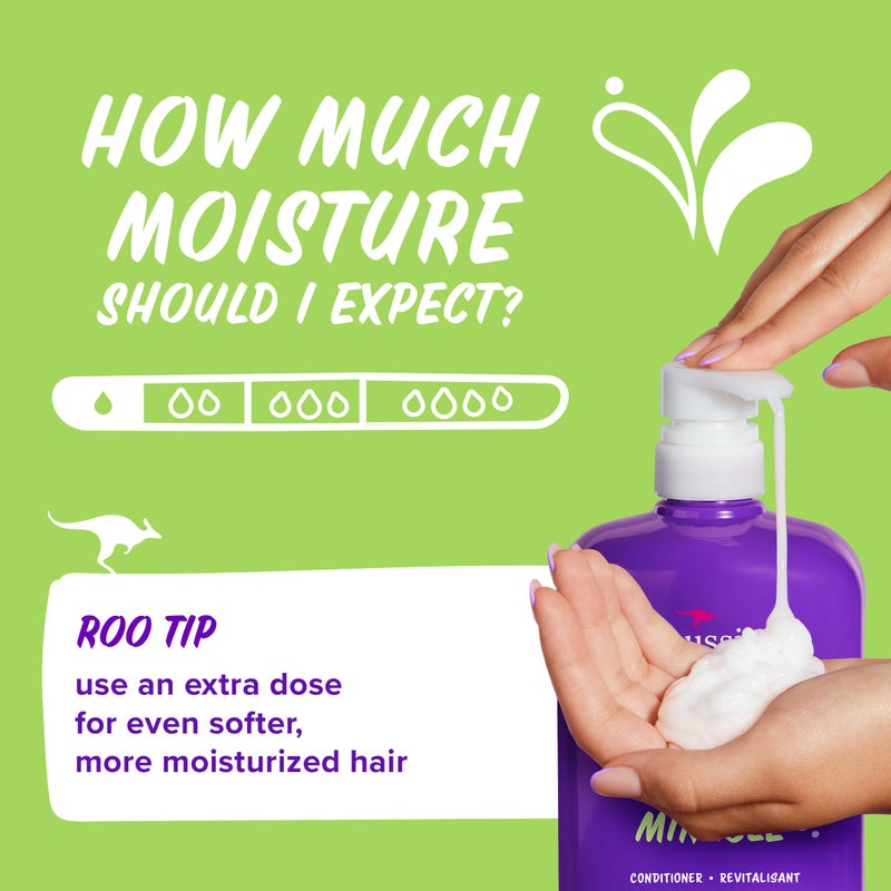 Aussie Miracle Volume Conditioner, Paraben-Free, Volumizing, 30.4 oz, 4-pack - Image 5