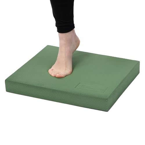 StrongTek Professional Foam Exercise Balance Pad - 15.8" x 13" x 2", High-Density TPE Foam Knee Pad, Non-Slip & Water-Resistant, for Balance Training, Physical Therapy, Yoga, and More (Green) - Image 1