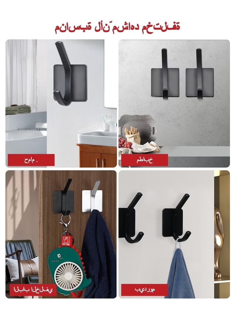 كيلا 4 عبوات من خطافات المناشف/خطافات لاصقة، خطافات حائط ذهبية مصقولة لتعليق المعاطف والقبعات ورفوف المناشف والحمام وغرفة النوم، من الفولاذ المقاوم للصدأ (ذهبي) - Image 5