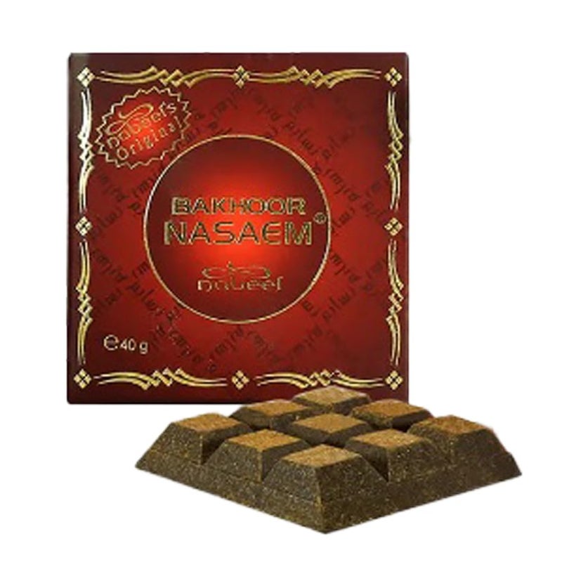 Nabeel Nasaem Incense Men and Women Unisex 40 GM I FloralSandalwoodWoody Incense I Cedarwood Guaiac Wood Agarwood Sandalwood Patchouli Nagarmotha I Signature Arabian Perfumery I by Nabeel Perfumes