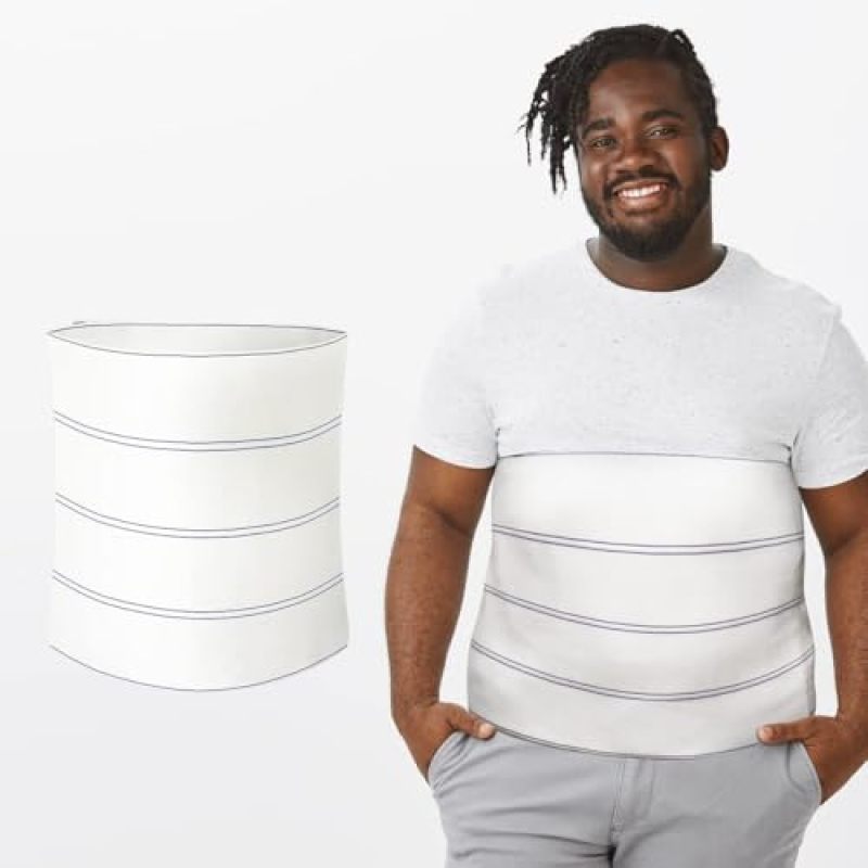 Men's Abdominal Girdle XL White - Targeted Compression Post-Operative Support Binder for Hernia Surgery Recovery - Image 1