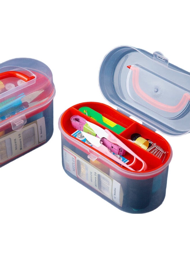 JAJALIN Home Sewing Kit With 7 Thread Spools, Travel Sewing Supplies, Mending Tools, Storage Pouch, Random Color - Image 1
