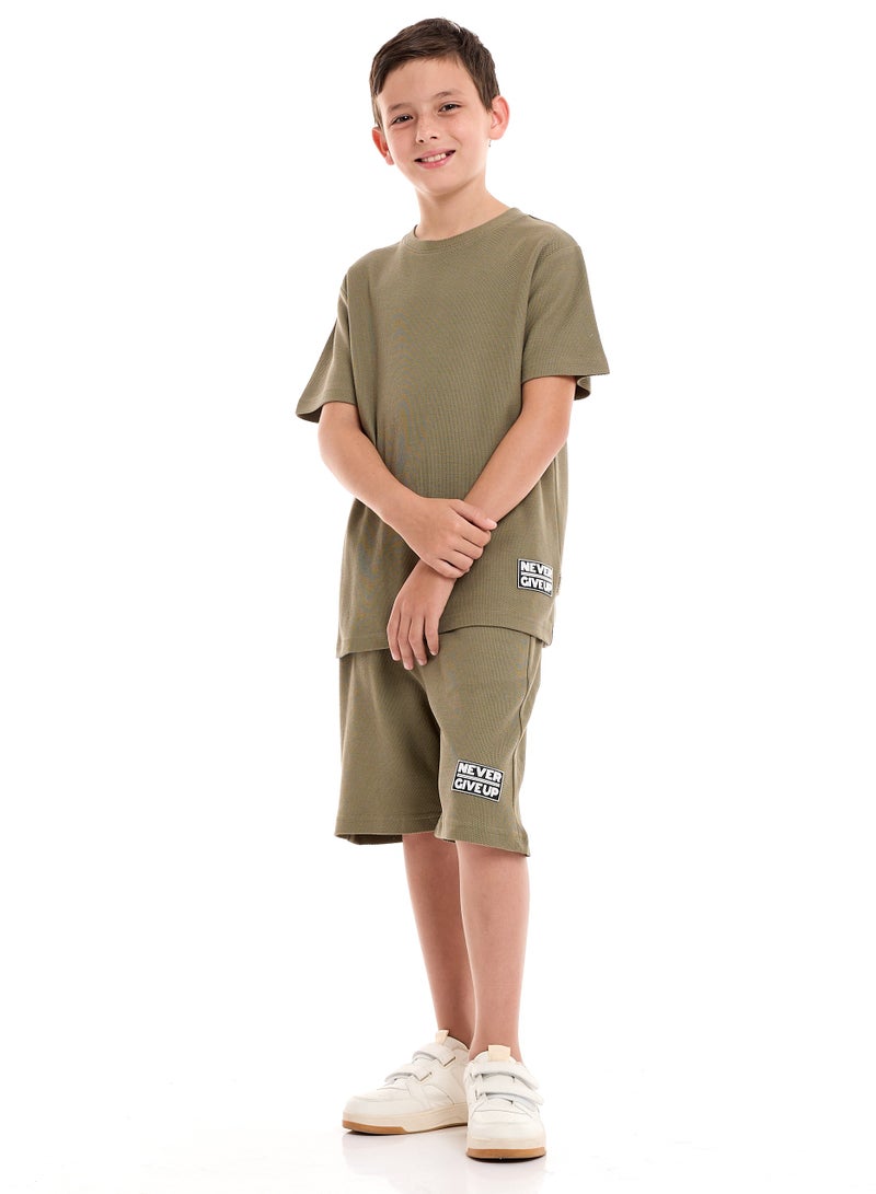 victor and jane Boys 2-Piece Set: T-Shirt & short - Image 1