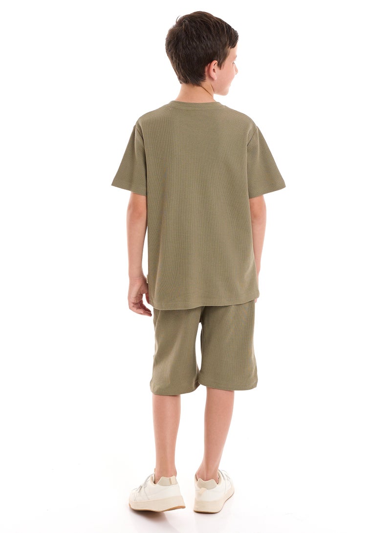 victor and jane Boys 2-Piece Set: T-Shirt & short - Image 2