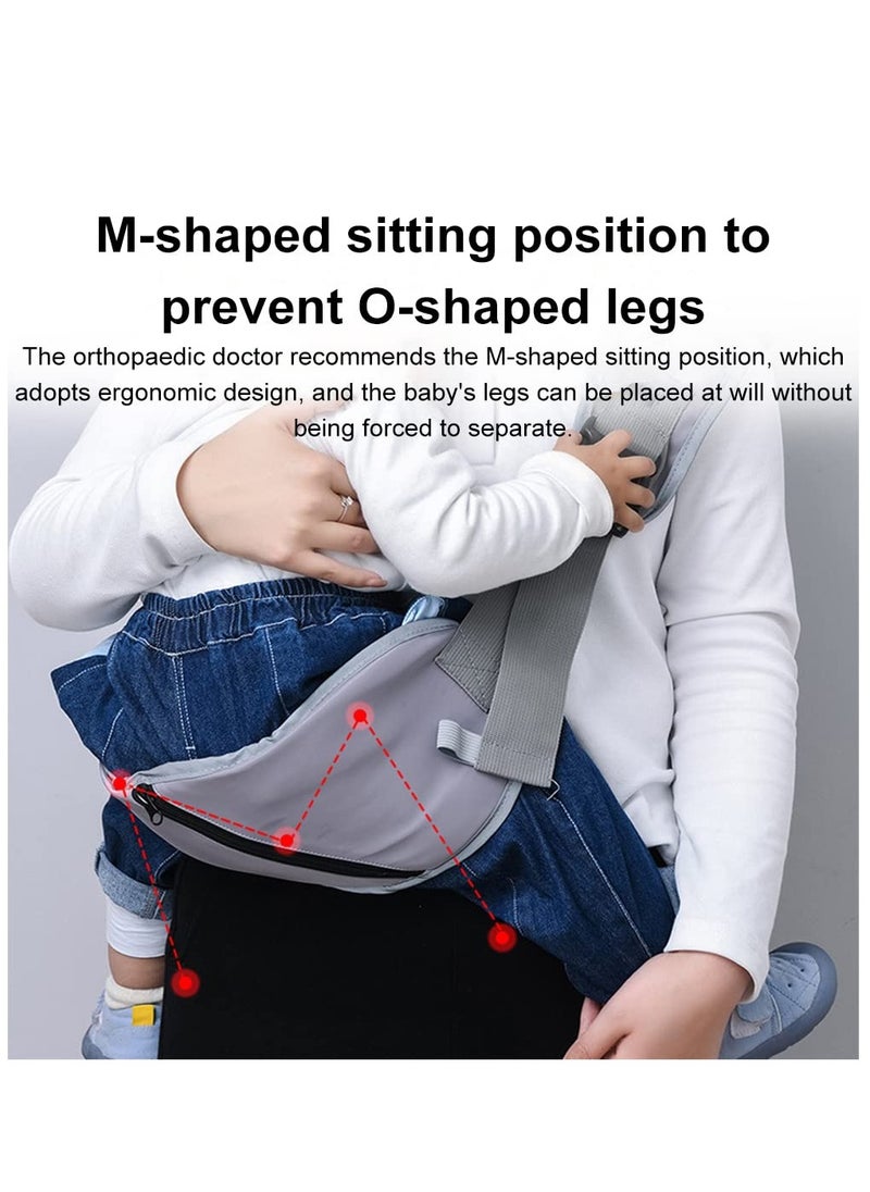 Bebiland - Baby Carrier, Portable Ergonomic Baby Sling with Adjustable Comfortable Shoulder Straps, Soft Anti-Slip Toddler Sling for Newborn, Infant up to 50kg (Black) - Image 1