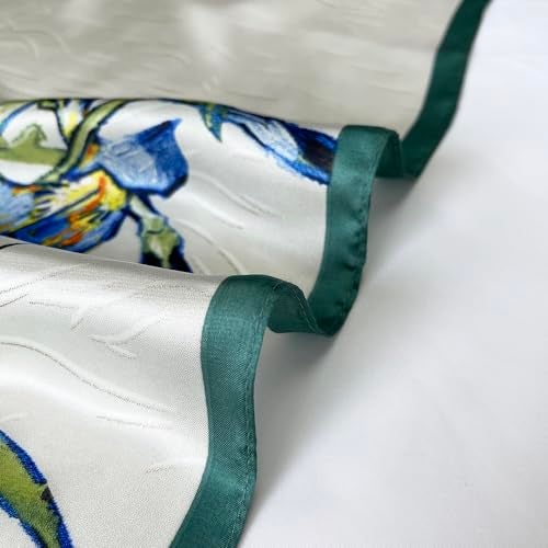 FONYVE Silk Scarfs for Women Lightweight, Fashion Head Scarf, Satin Hair Wrap for Sleeping 27.5 × 27.5 inches - Image 3