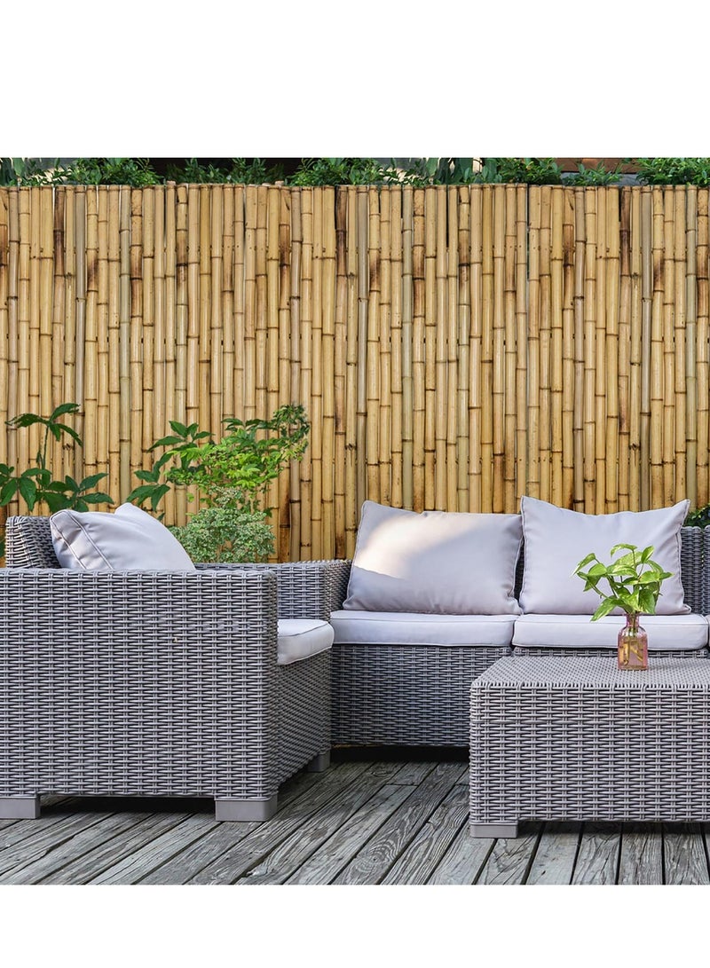 Egardenkart Egardenkart® Premium Thick Full Bamboo Fence Panel Natural and Sustainable Outdoor Privacy Screen  - Image 4